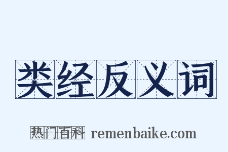 类经反义词是什么意思的图片